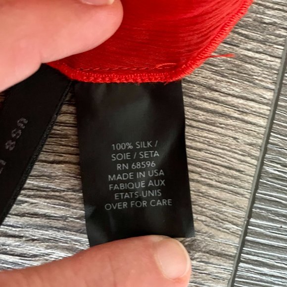 Authentic Vintage Donna Karan Collection Red Skirt Size 8 US - Picture 4 of 4